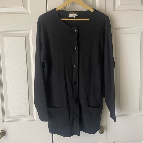 I.K.C. | Italian wool blend button down long cardigan. Size XL. Made in Moldova - Picture 1 of 5